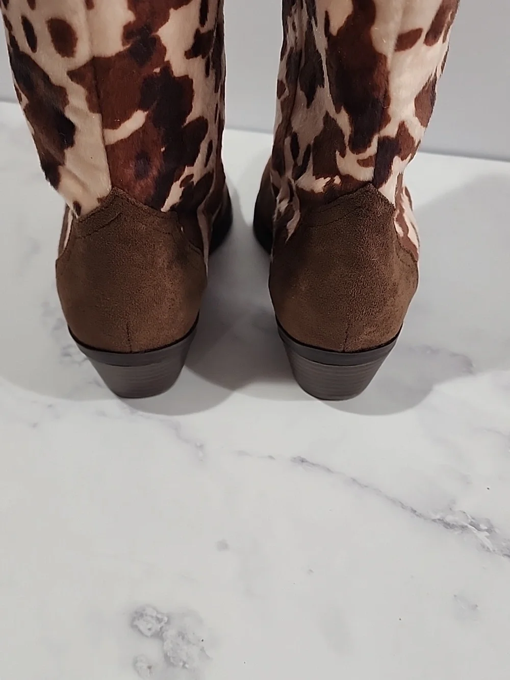 DV By Dolce Vita Korbella Cow Print Western Boots Brand New No Tag